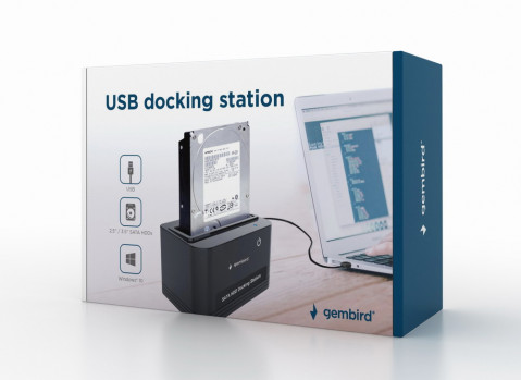 GEMBIRD STACJA DOKUJĄCA HDD SATA 2.5/3.5 USB 2.0 - Galeria zdjęcie 4
