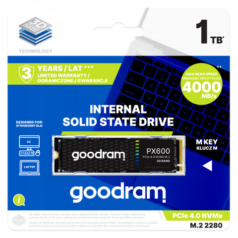 Dysk SSD Goodram PX600 2TB M.2 PCIe NVME gen. 4 x4 3D NAND - Galeria zdjęcie 3