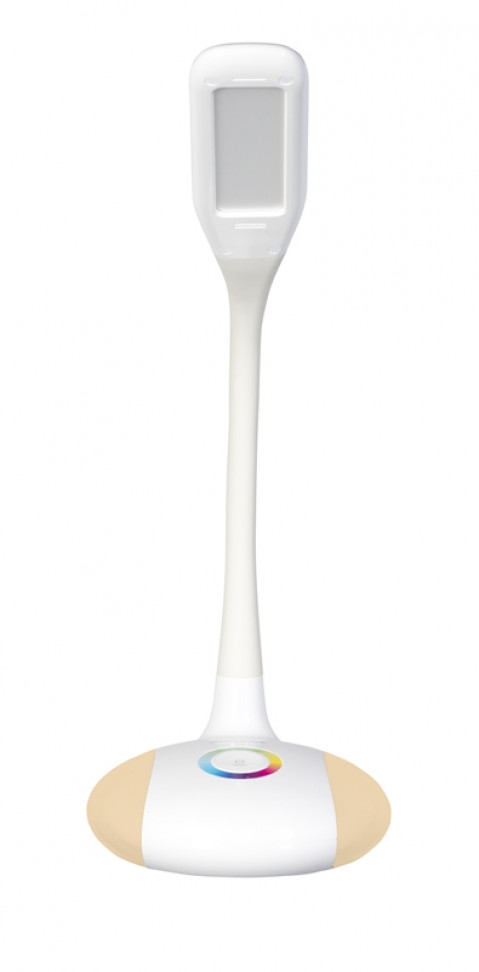 Nowoczesna lampka na biurko wielokolorowa RGB LED Activejet VENUS RGB biała z funkcją oświetlenia nocnego - Galeria zdjęcie 4