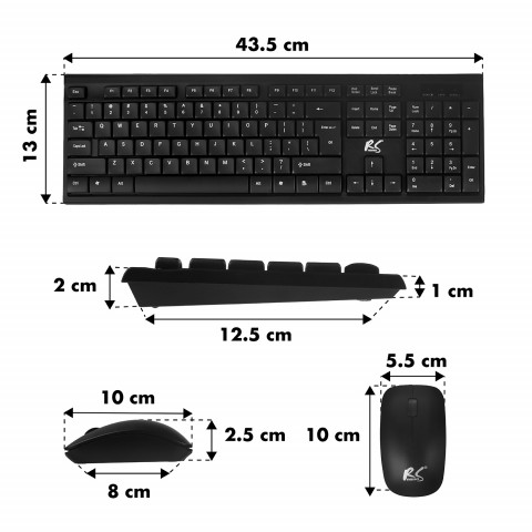 NANORS KLAWIATURA + MYSZ BEZPRZEWODOWA COMBO RS580 - Galeria zdjęcie 4