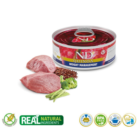 FARMINA N&D Cat Quinoa Weight Management Adult - mokra karma dla kota - 70 g - Galeria zdjęcie 2