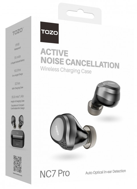 Słuchawki TWS TOZO NC7 Pro Black - Galeria zdjęcie 3