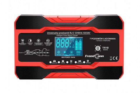 Prostownik akumulatorowy RJ Tianye RJ-C 121001A 12V, 10A /24V 5A - Galeria zdjęcie 4