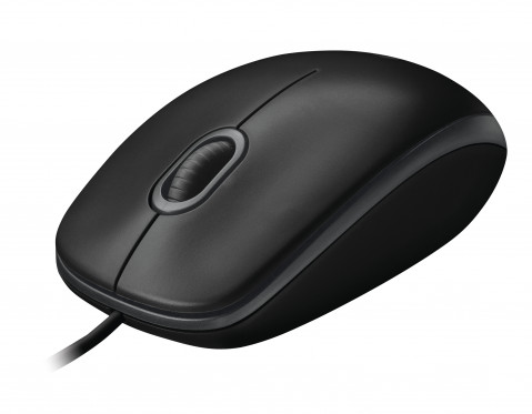 Mysz Logitech B100 optyczna, USB, czarna - Galeria zdjęcie 1