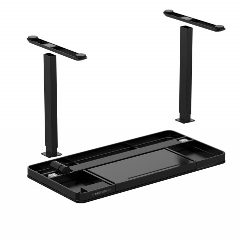 Zestaw Biurko TUCKANO czarne + Fotel ergonomiczny GEMBIRD czarny - Galeria zdjęcie 6
