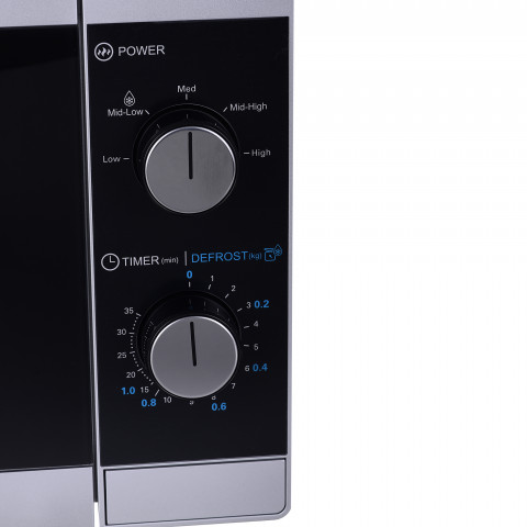 Kuchenka mikrofalowa Sharp YC-MS01E-S (20L 800W) - Galeria zdjęcie 4