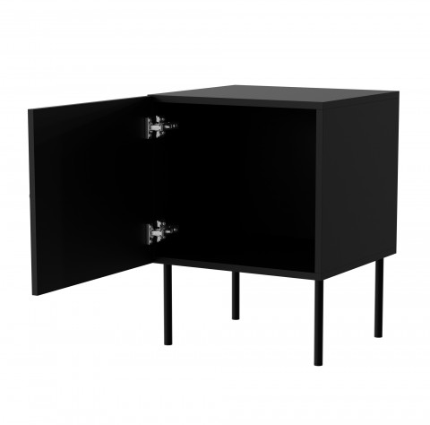 Szafka nocna 2sz PALAZZO BIS 45x39xH59 czarny mat - Galeria zdjęcie 2