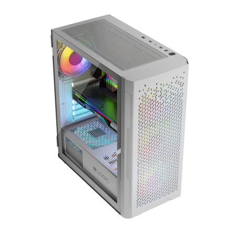 LOGIC OBUDOWA ARAMIS ARGB MIDI USB 3.0 WHITE - Galeria zdjęcie 7