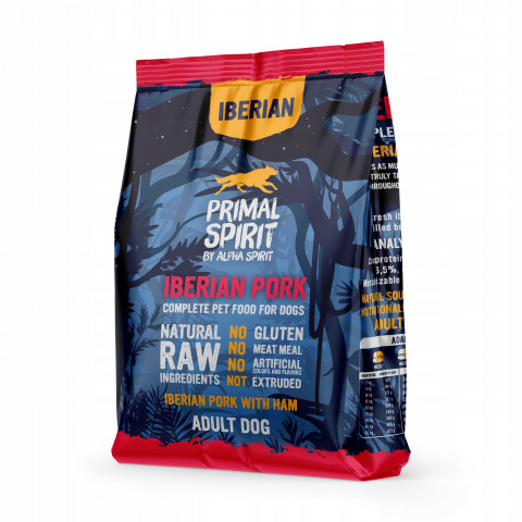 PRIMAL SPIRIT Iberian 70% Wieprzowina Szynka - półwilgotna karma dla psa - 1kg - Galeria zdjęcie 1