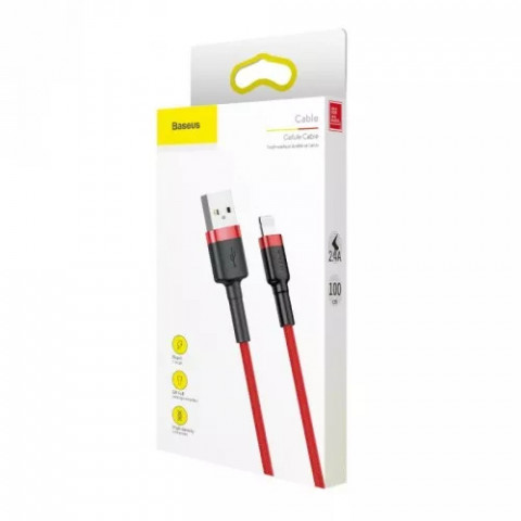 BASEUS KABEL LIGHTNING USB CAFULE1,5A 2M CZERWONY - Galeria zdjęcie 10