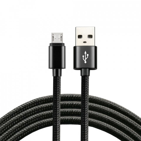 EVERACTIVE KABEL MICRO USB 1M W OPLOCIE CBB-1MB - Galeria zdjęcie 1