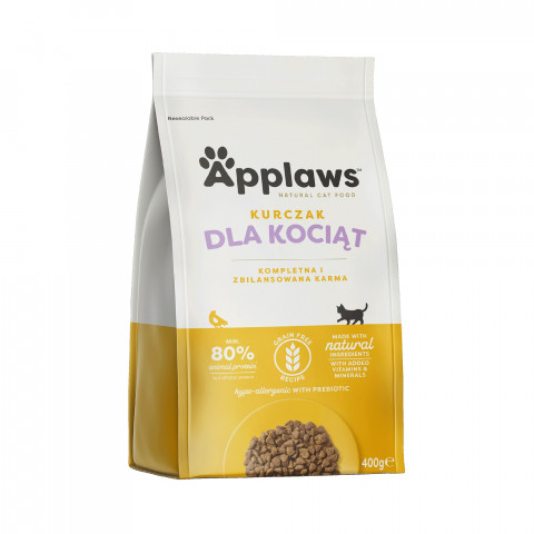 APPLAWS Kitten Chicken - sucha karma dla kota - 400g - Galeria zdjęcie 1