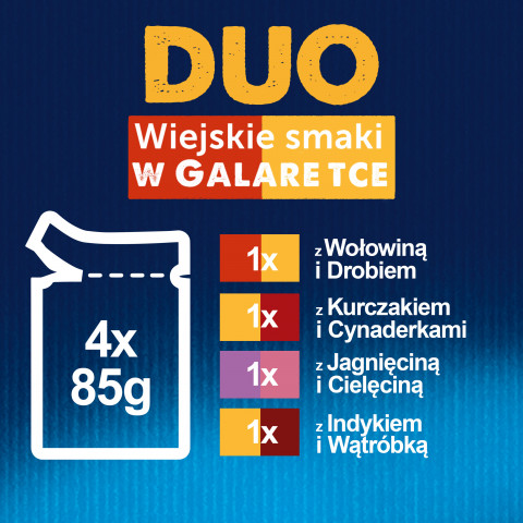 FELIX Fantastic Duo Mięso - mokra karma dla kota - 4x85g - Galeria zdjęcie 5