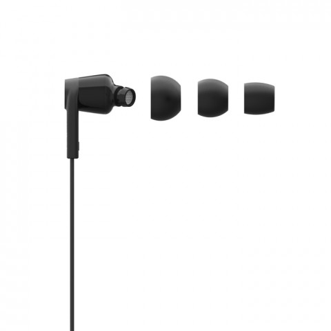BELKIN SŁUCHAWKI PRZEWODOWE DOUSZNE USB-C, CZARNE - Galeria zdjęcie 3