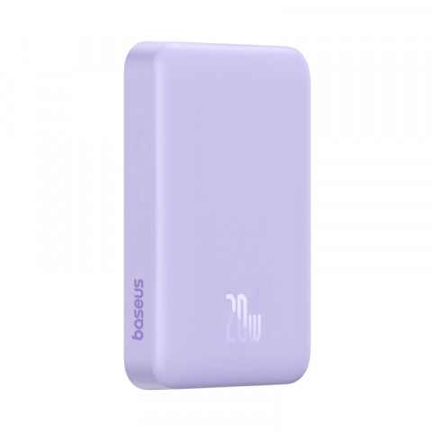 Powerbank Baseus Magnetic Mini Air Wireless 10000mAh 20W+kabel USB C-USB C (fiolet) - Galeria zdjęcie 1