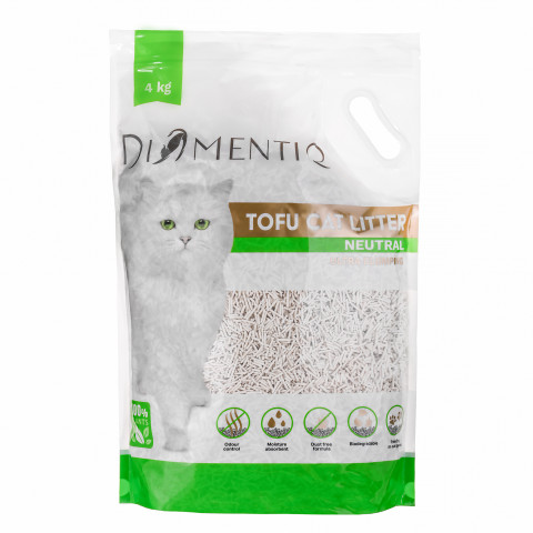 DIAMENTIQ Tofu Neutral Ultra clumping - żwirek roślinny - 4kg + GRATIS! - Galeria zdjęcie 6