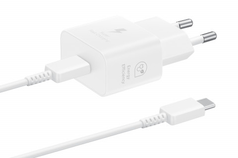 Ładowarka Samsung Power Adapter 25W USB-C Fast Charge 1m White - Galeria zdjęcie 4