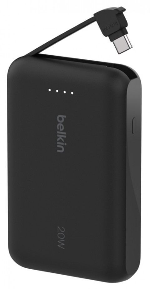 BELKIN POWERBANK 10 000 MAH, 20W, KABEL USB-C, BLK - Galeria zdjęcie 3
