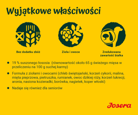 JOSERA Łosoś z ziemniakami - sucha karma dla psa - 12,5kg + GRATIS! - Galeria zdjęcie 9