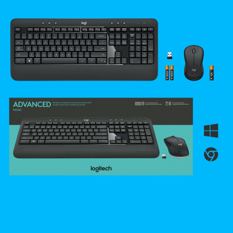 ZESTAW LOGITECH MK540 ADVANCED USB BLACK - Galeria zdjęcie 10