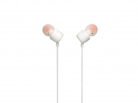 Słuchawki JBL T110 (biały, z mikrofonem) - Galeria zdjęcie 3