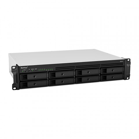 NAS Synology RS1221+; 2U RACK; 8x (3.5" SATA HDD/2.5" SATA HDD); AMD Ryzen V1500B; 4 GB DDR4 ECC SODIMM, 4x 1GbE RJ-45 - Galeria zdjęcie 6