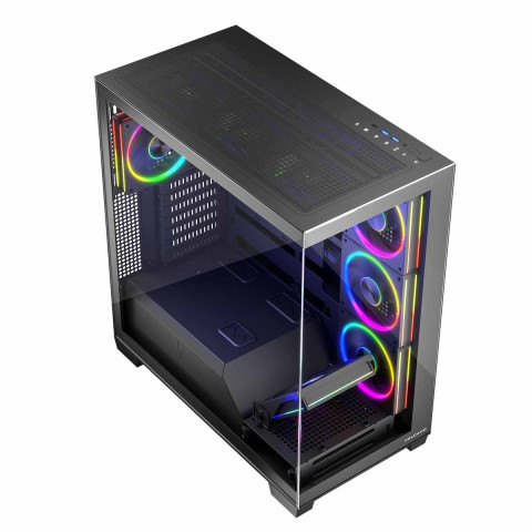 MODECOM OBUDOWA VOLCANO STELLAR ARGB MIDI 8F BLACK - Galeria zdjęcie 3