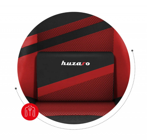 Fotel gamingowy Huzaro Force 4.4 Red Mesh - Galeria zdjęcie 6
