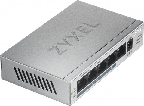 Switch Zyxel GS1005-HP 5p PoE (PoE+: 4) 60W Unmanaged Gigabit - Galeria zdjęcie 3