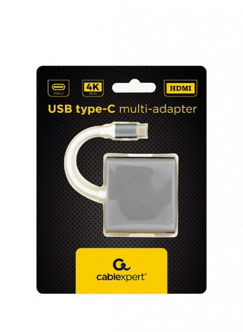 GEMBIRD MULTI ADAPTER USB TYP-C (M)->USB, HDMI SZA - Galeria zdjęcie 2