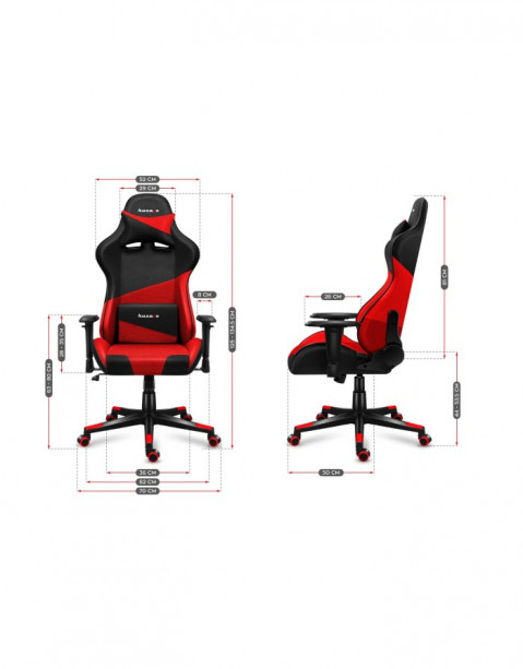 Fotel gamingowy Huzaro Force 6.2 Red Mesh - Galeria zdjęcie 22