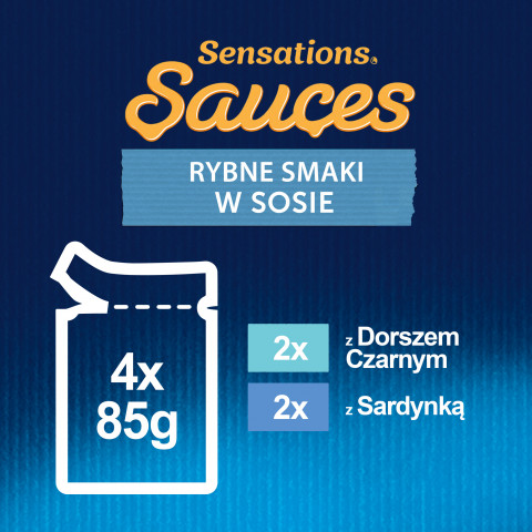 FELIX Sensations Ryba w sosie - mokra karma dla kota - 4x 85g - Galeria zdjęcie 7