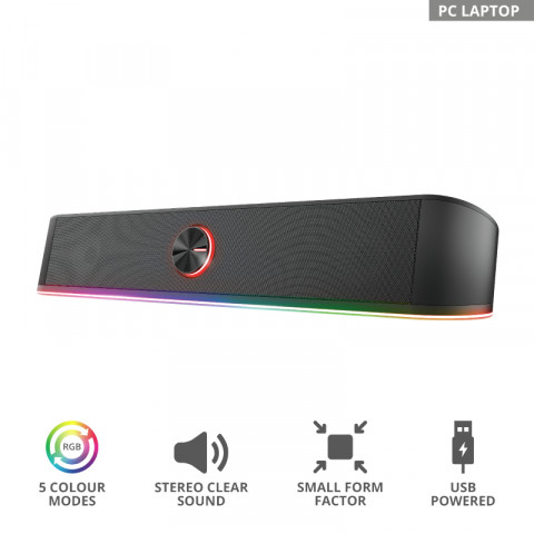 Głośnik TRUST GXT619 THORNE RGB LED SOUNDBAR - Galeria zdjęcie 6