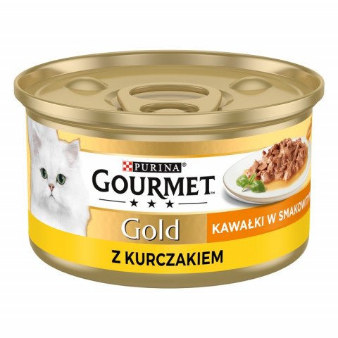 Gourmet Gold Sauce Delights mokra karma dla kota z kurczakiem 85 g - Galeria zdjęcie 1