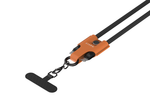 Kabel do ładowania Havit USB-C+USB-C CB6344 1.2M (czarno/szaro/brązowy) - Galeria zdjęcie 3