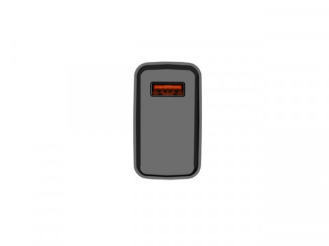 NATEC ŁADOWARKA SIECIOWA RIBERA USB-A 18W CZARNA - Galeria zdjęcie 8