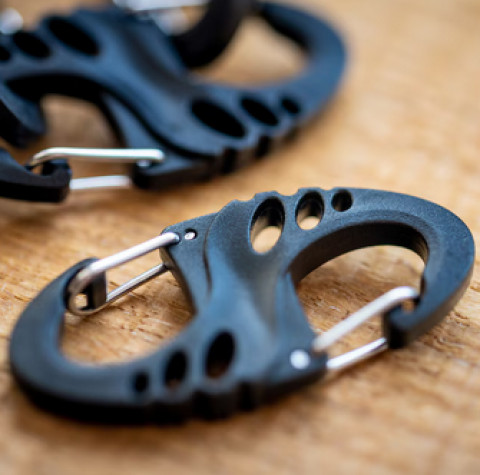 Zestaw karabińczyków Mil-Tec S-Hook – Czarny - Galeria zdjęcie 4