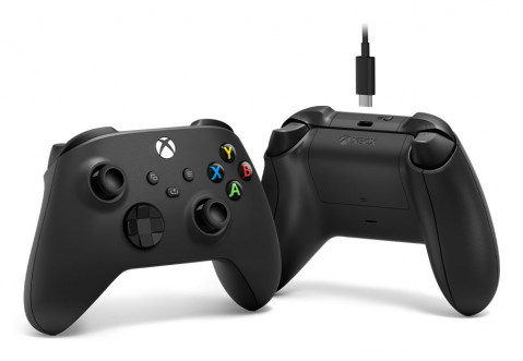Microsoft Xbox Series X kontroler bezprzewodowy + USB-C carbon black (Xbox SX/Xbox One/PC) - Galeria zdjęcie 4