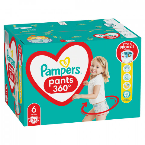 PAMPERS Pieluchomajtki XL Rozm 6, 15+kg,84szt - Galeria zdjęcie 3