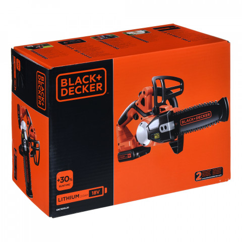 Piła łańcuchowa aku. 18V 2,0Ah BLACK+DECKER - Galeria zdjęcie 14