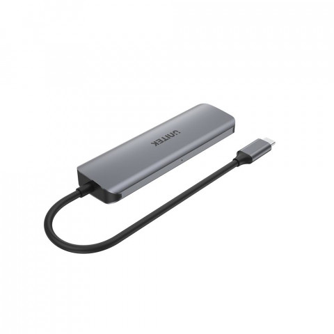 UNITEK HUB USB-C 4XUSB 3.1 GEN1, MICROUSB, H1107A - Galeria zdjęcie 4