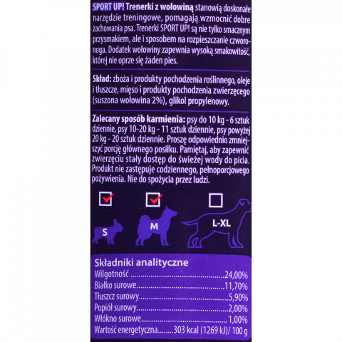MACED Sport Up! Trenerki z wołowiną - przysmak dla psa - 300 g - Galeria zdjęcie 2