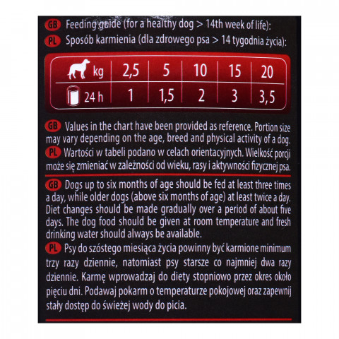DOLINA NOTECI Piper Junior z sercami wołowymi i marchewką - mokra karma dla psa - 24x400g - Galeria zdjęcie 2