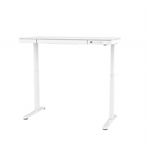 Biurko ACTIVEJET z elektryczną regulacją wysokości 140x70 ET119W-C biały - Galeria zdjęcie 12