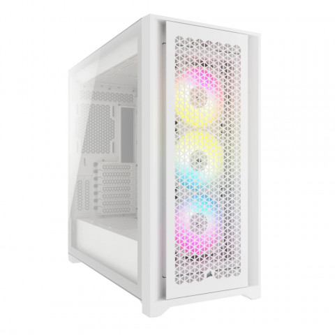 Obudowa Corsair iCUE 5000D RGB AIRFLOW Mid-Tower ATX Tempered Glass White (CC-9011243-WW) - Galeria zdjęcie 1