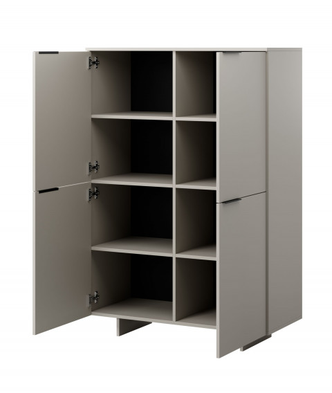 Komoda 4D ALMA 100x41,5xH145 kaszmir - Galeria zdjęcie 2