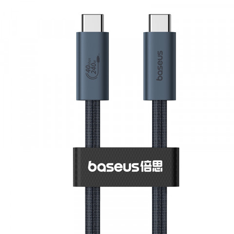 Kabel Baseus Typ C-Typ C 240W 1m (czarny) - Galeria zdjęcie 6