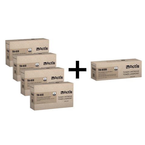4 x Actis toner do HP 05X CE505X new TH-05X + Actis toner uniwer do HP CE505X, CF280X new TH-05XU za 1 zł - Galeria zdjęcie 1