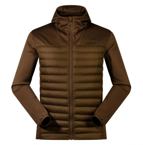Kurtka hybrydowa męska Berghaus Vaskye Hooded Hybrid Jacket roz. L brązowa - Galeria zdjęcie 1