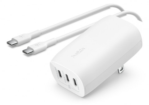 Ładowarka Belkin BoostCharge 3 Port USB-C PD 3.1 PPS Wall Charger 67W White - Galeria zdjęcie 2